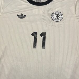 Adidas White Jersey with Black Accents